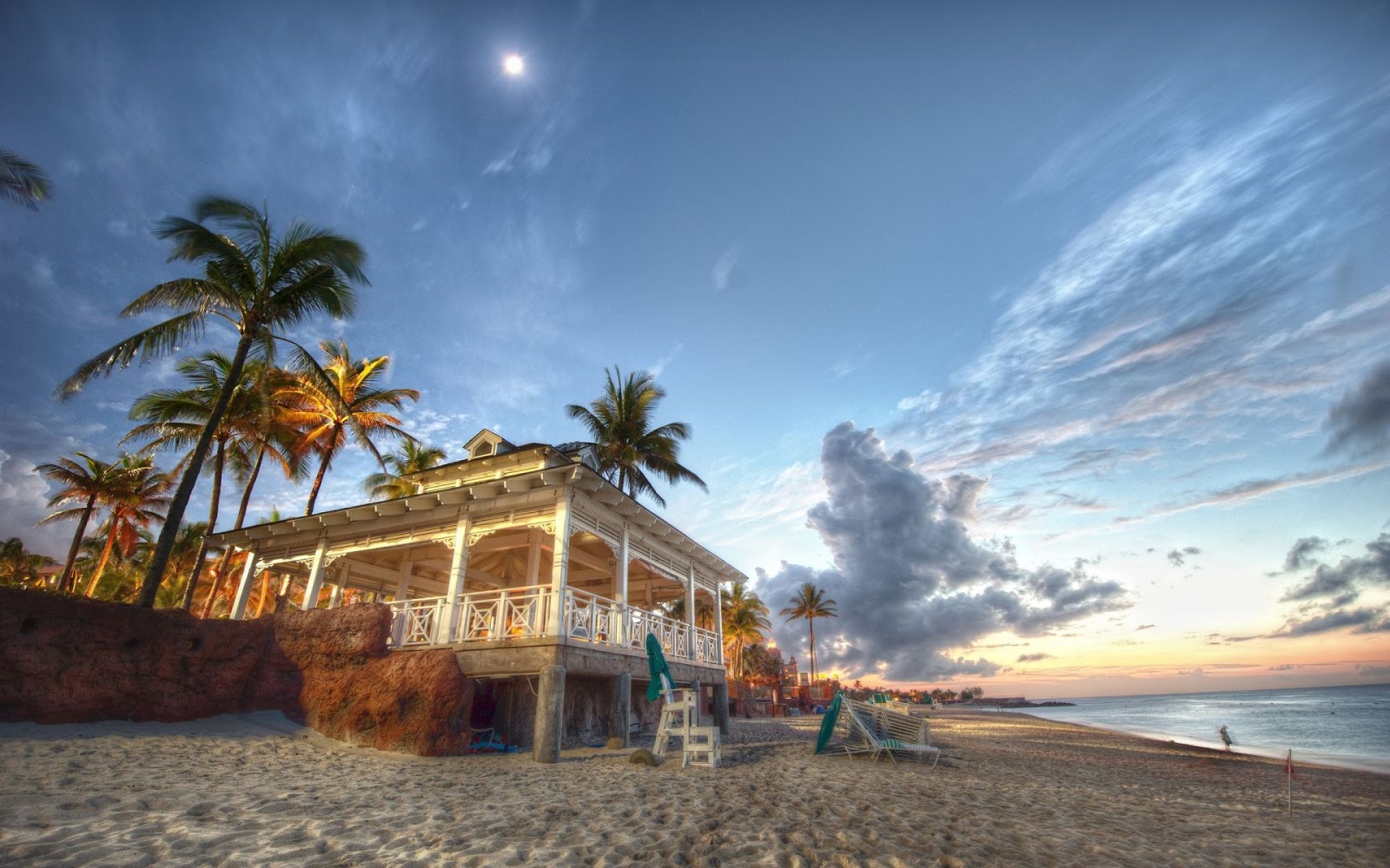 Beach House in Nassau Bahamas Full HD Desktop Wallpapers 1080p