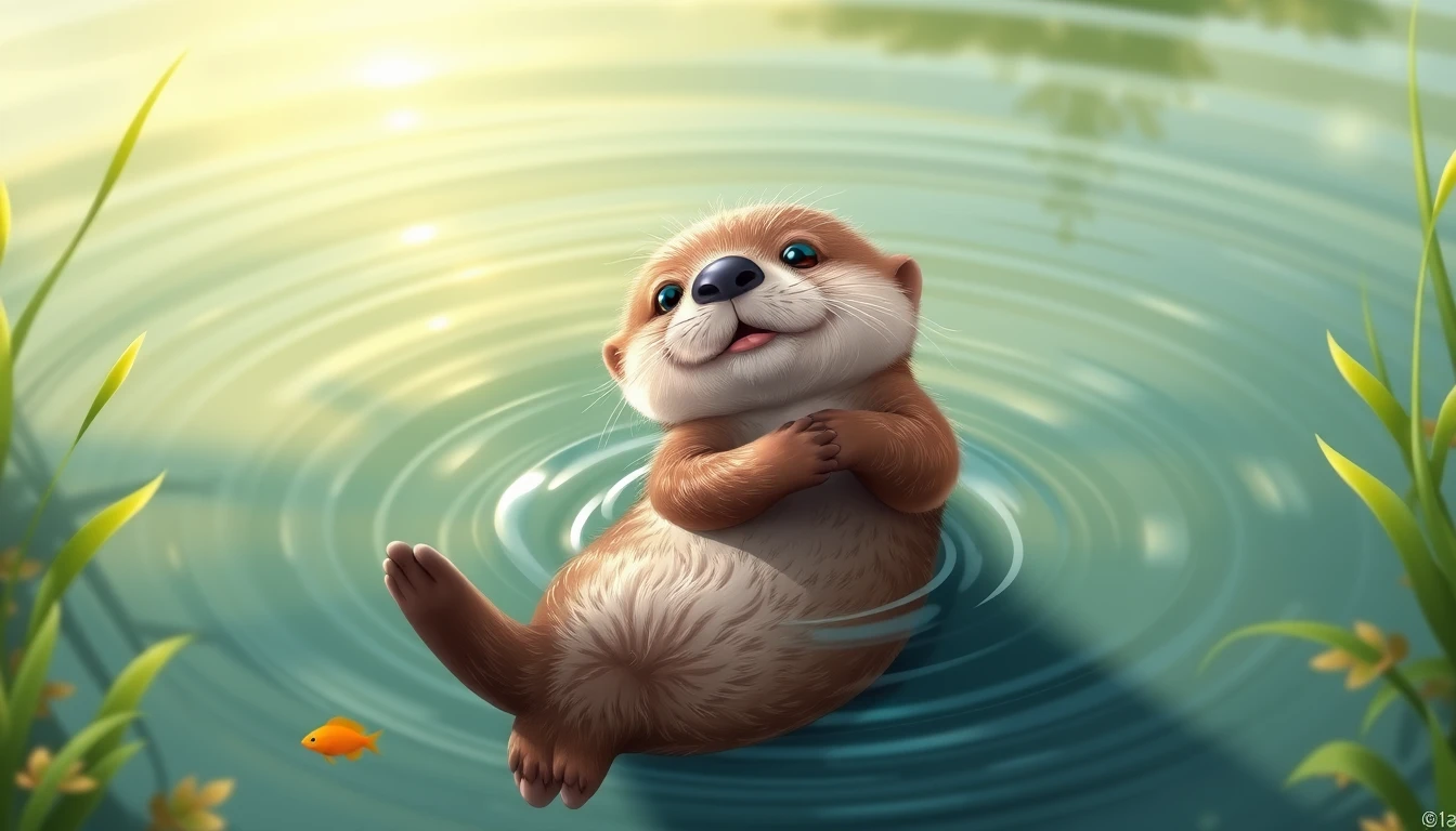 Baby Otter Wallpaper
