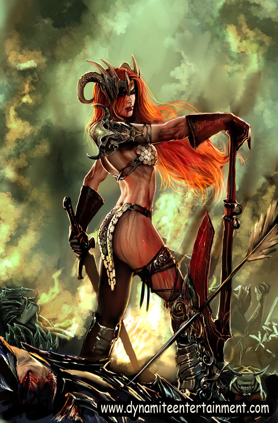 Savage Tales Red Sonja Cover By Nebezial
