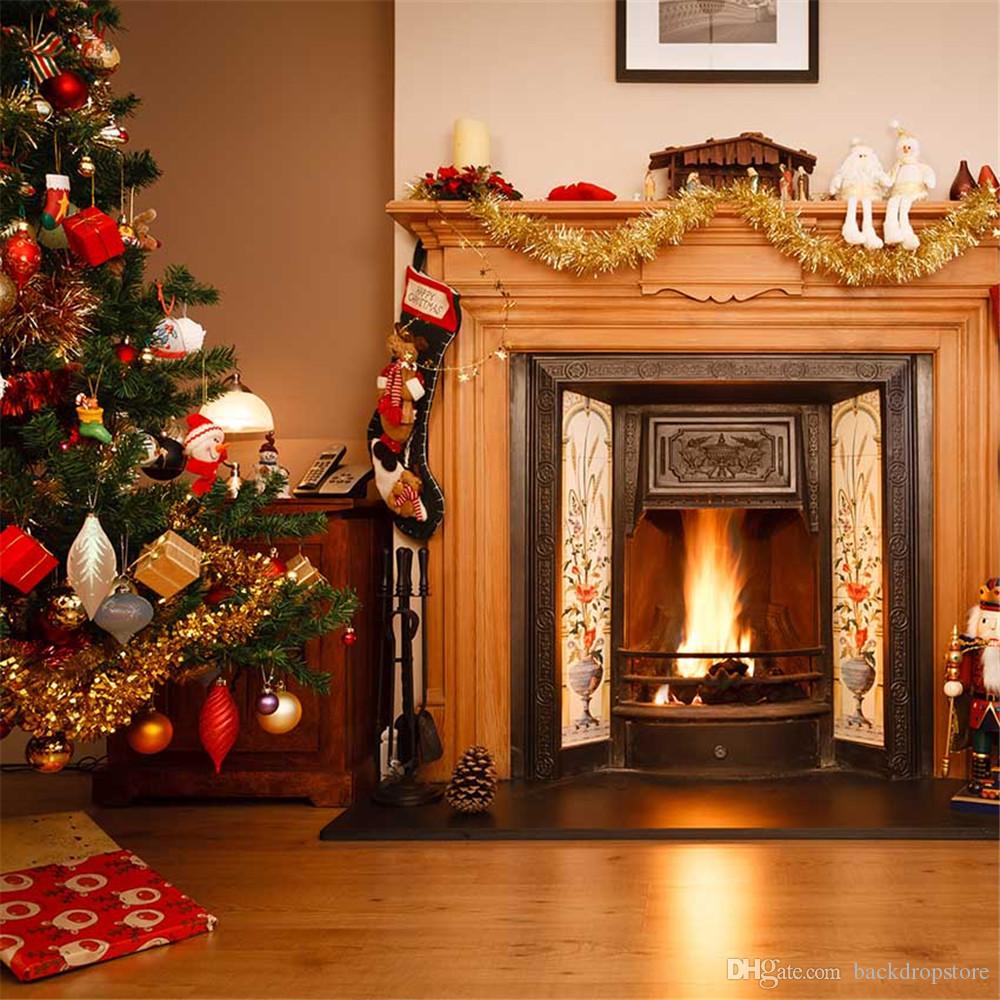 Merry Christmas Fireplace Background For Kids Children Indoor
