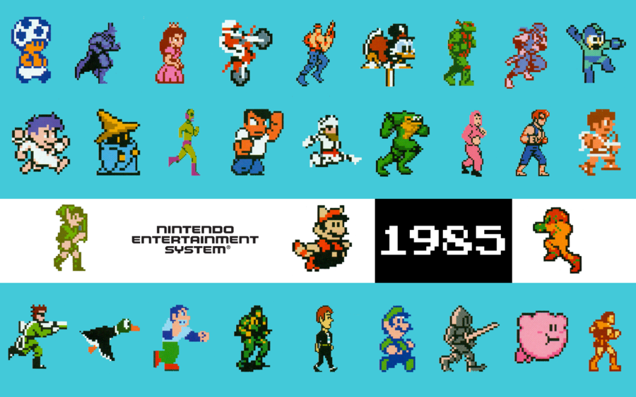 Classic Nintendo Characters Wallpaper By
