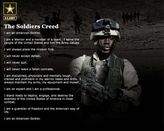 Soldiers Creed Graphics Pictures Image For Myspace Layouts