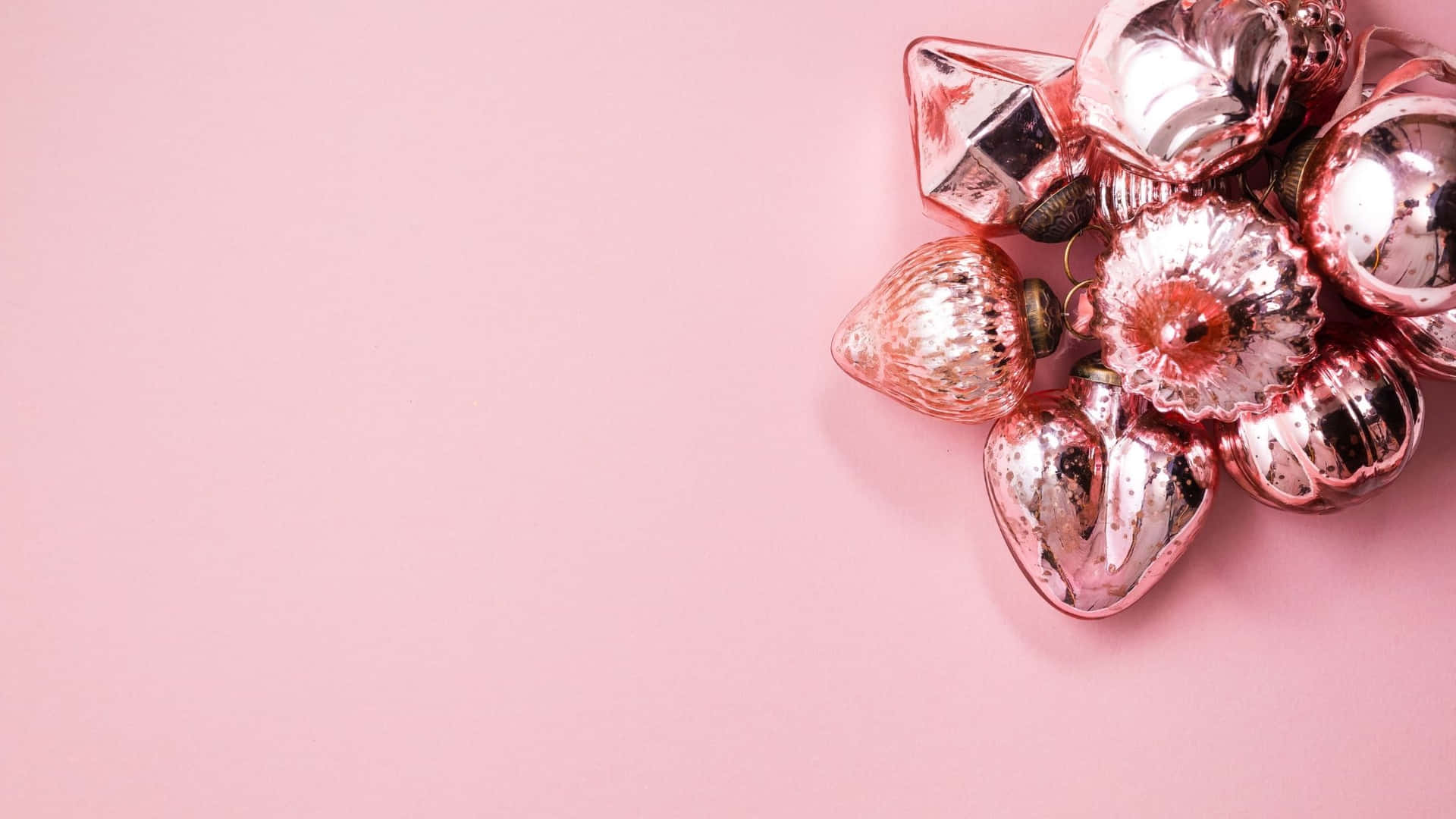 Pink Christmas Background Wallpaper