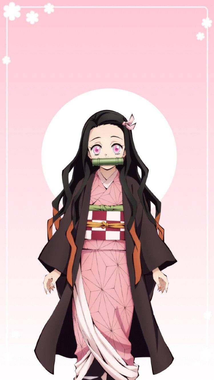 Nezuko Spending Some Quality Time With Her iPhone