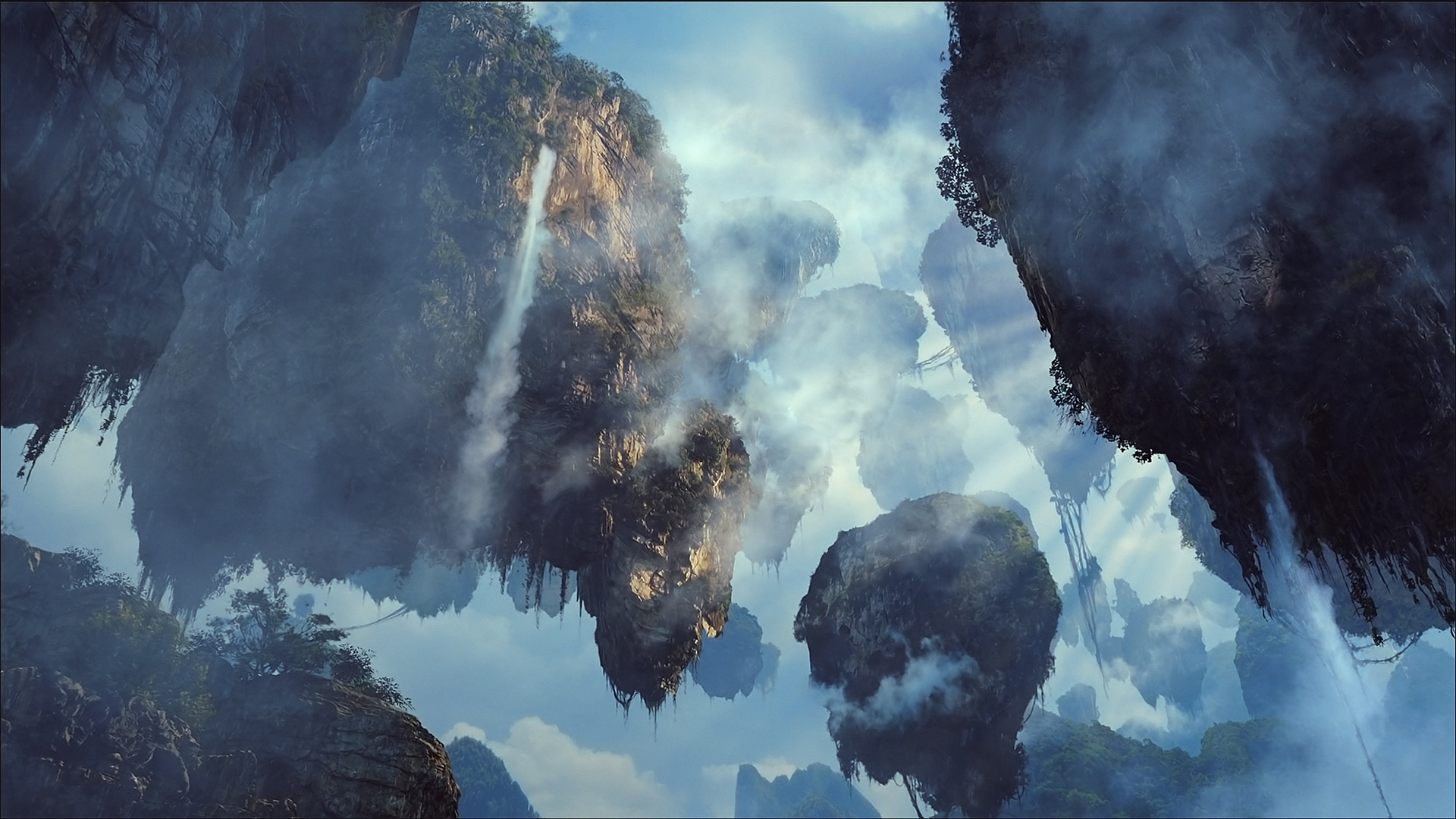 Floating mountains of Pandora from the movie Avatar