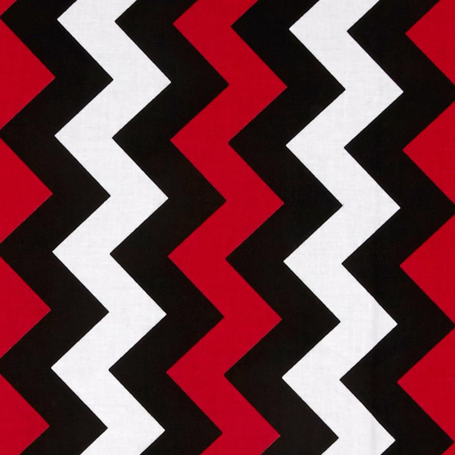 Riley Blake Medium Chevron Red Black Discount Designer Fabric