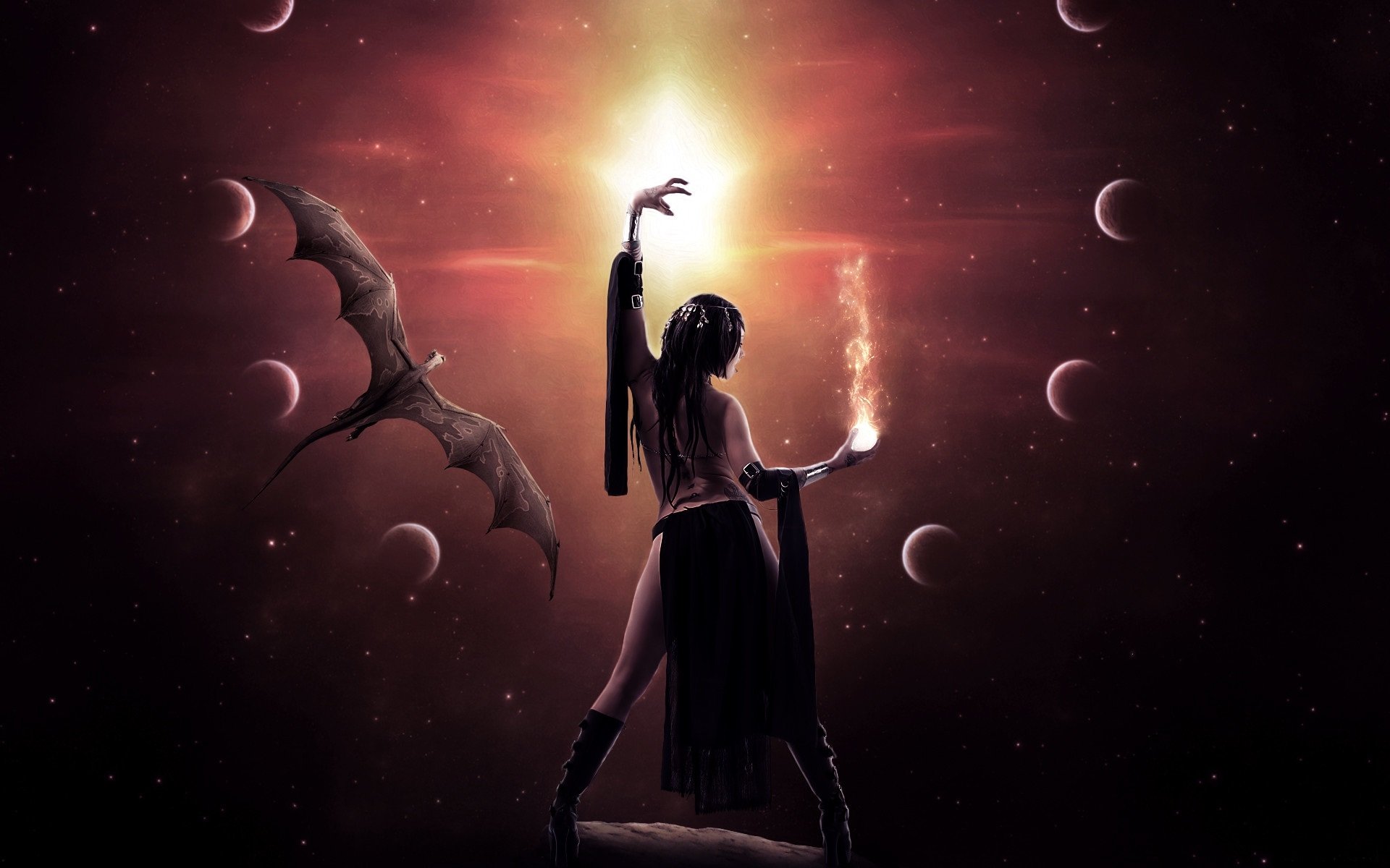 Fantasy Witch HD Wallpaper