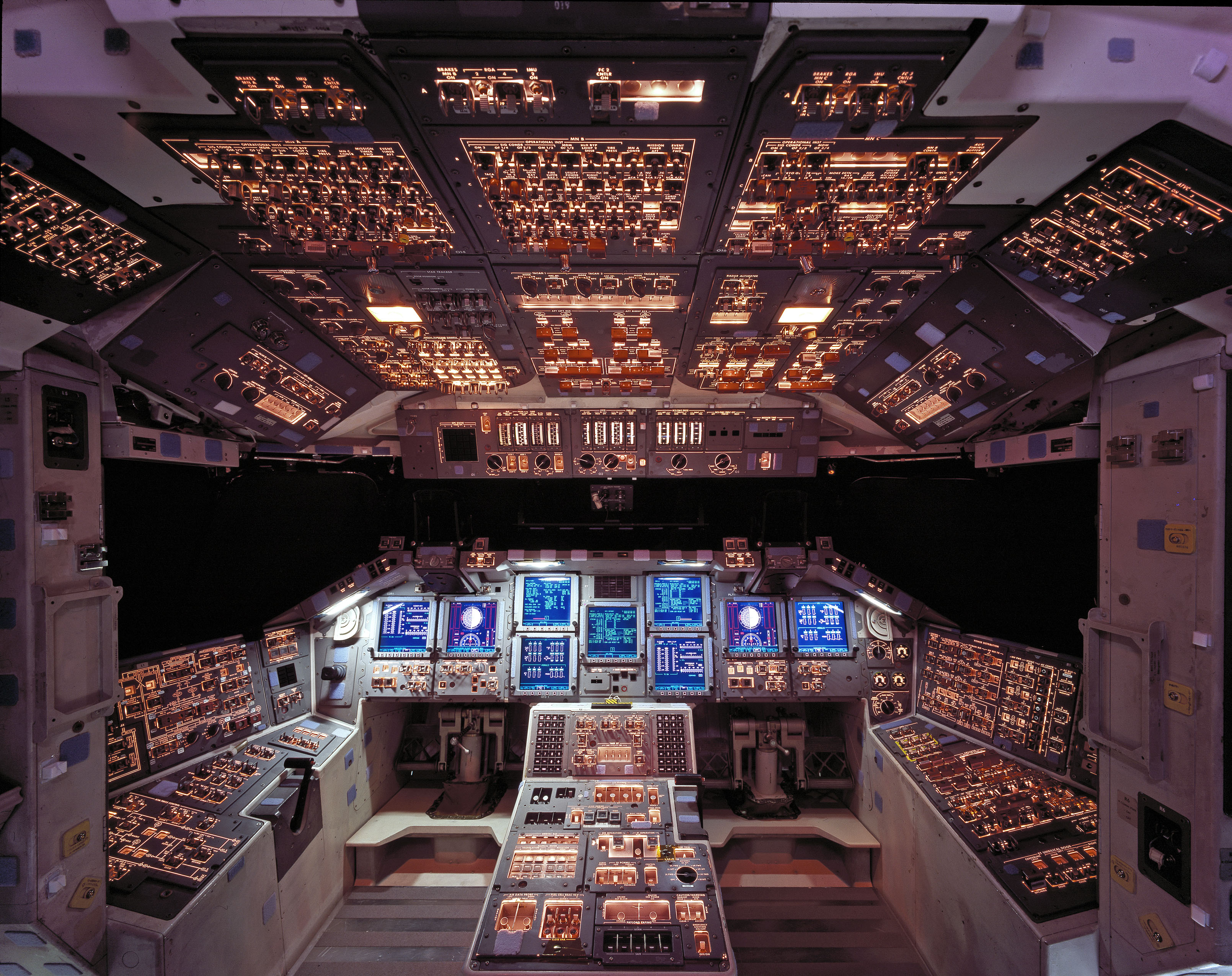 Space Shuttle Cockpit Wallpaper Columbia