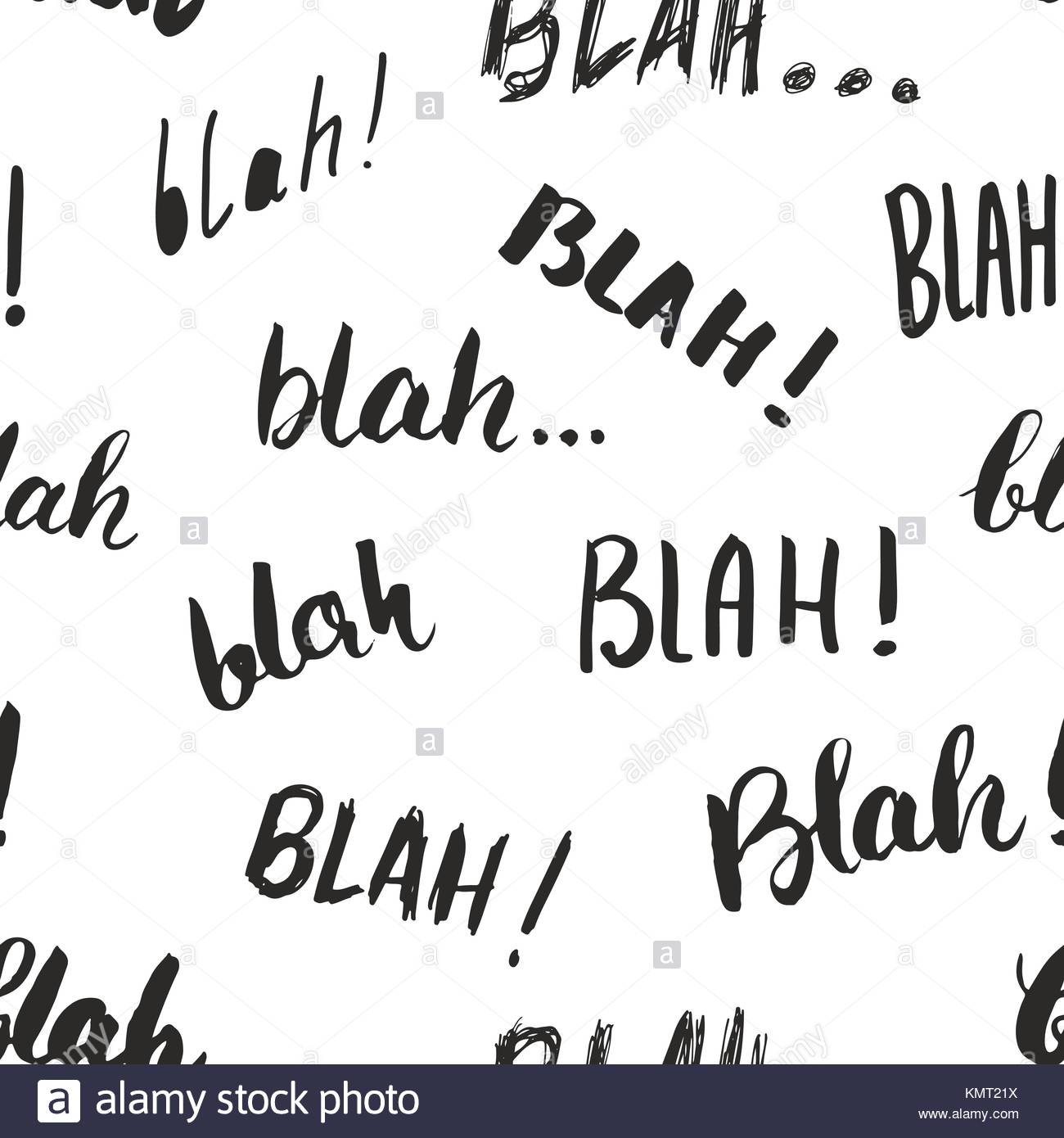 Free download Blah blah words hand written seamless pattern vector ...