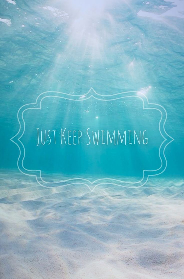just keep swimming Keep swimming Swimming quotes Cute quotes 736x1115
