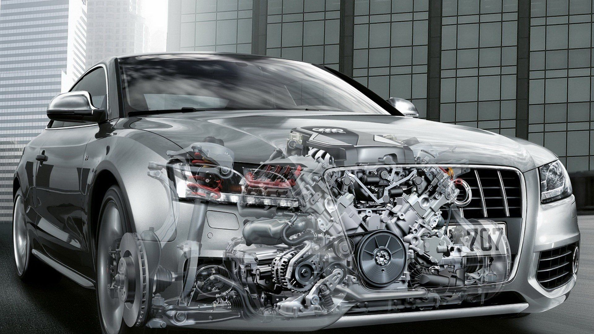 HD Engine Wallpaper Background Audi
