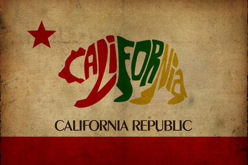 California Flag On