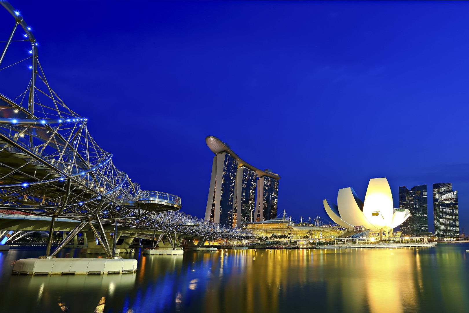 Bridge Marina Bay Sands Singapore Wallpaper