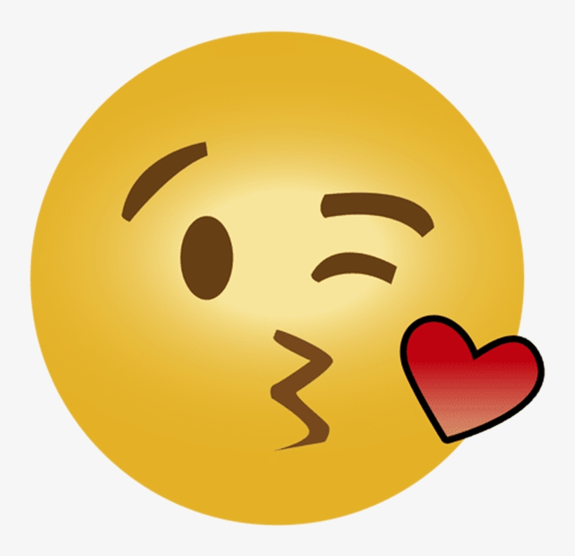 Blowing A Kiss Emoji Transparent Background Png