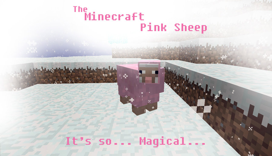 The Minecraft Pink Sheep By Roqd