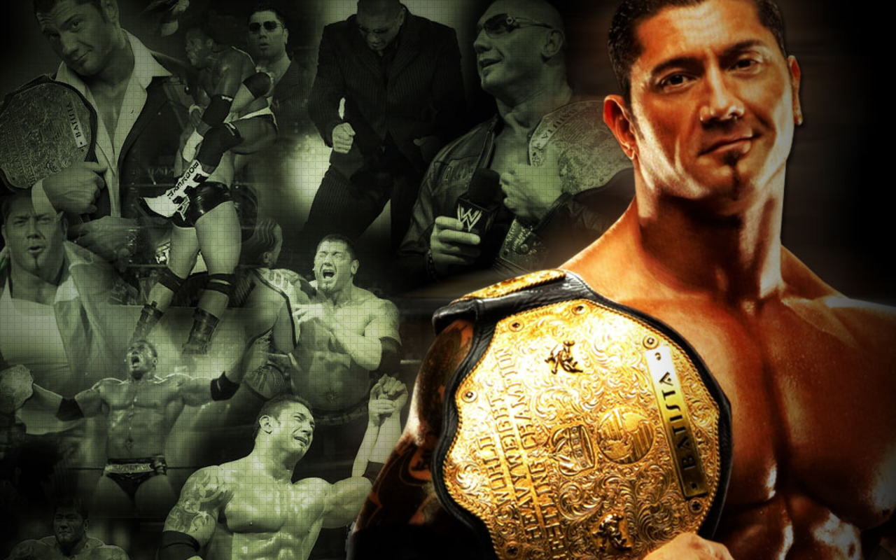 The Wrestlers Batista And John Cena Wallpaper