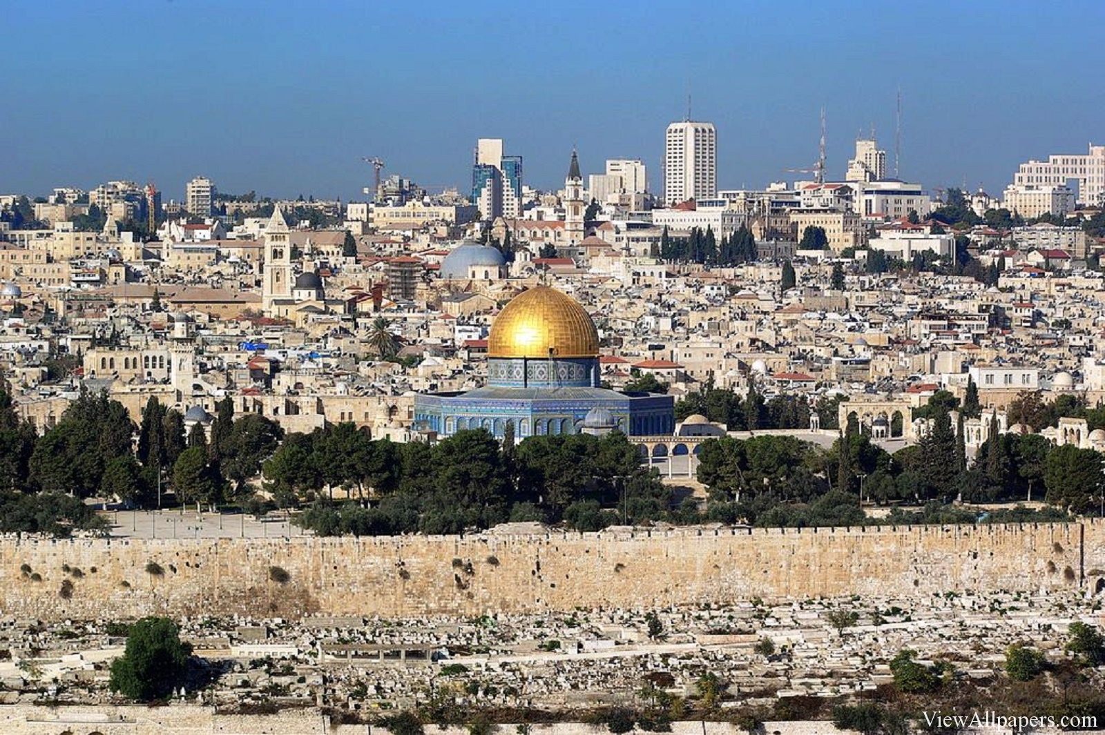 Jerusalem Israel Skyline Travel World HD Wallpaper