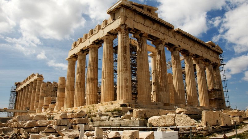 Parthenon Greece HD Wallpaper Wallpaperfx