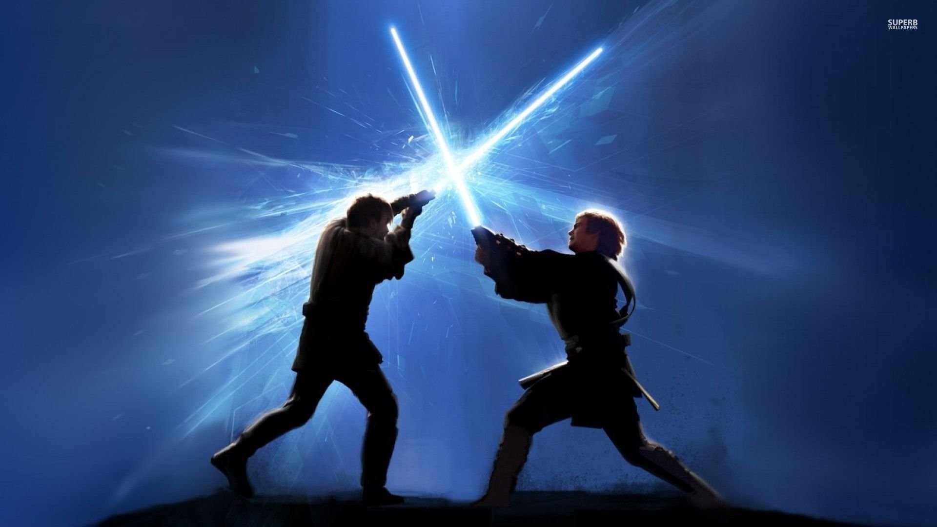 Star Wars Lightsaber Duel Wallpaper Image