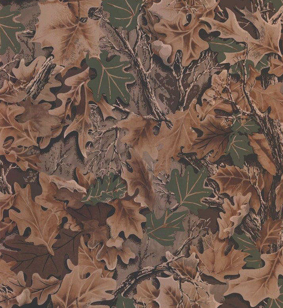 WALLPAPER BY THE YARD Real Look Forest Leaf Camouflage Mancave Boys