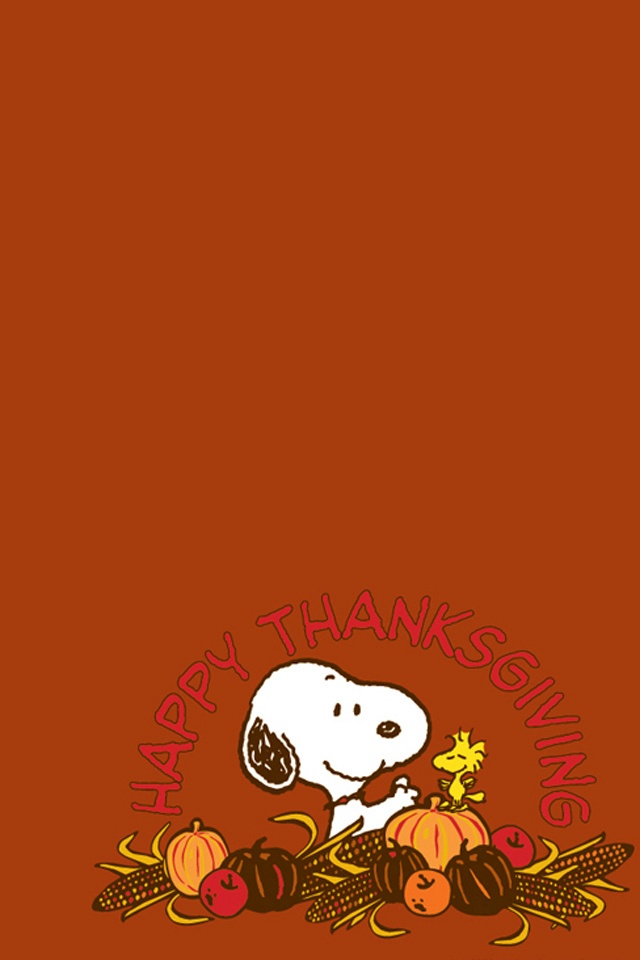 Snoopy Happy Thanksgiving iPhone Wallpaper And 4s