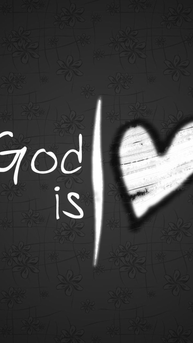 God Is Love Heart Wallpaper iPhone