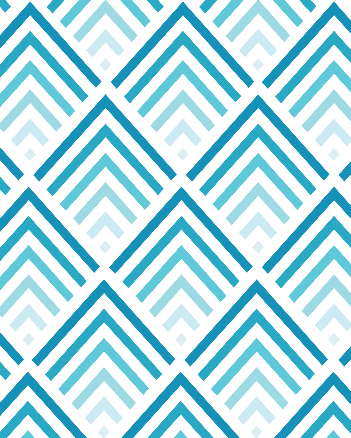 Coral Chevron Desktop Wallpaper Teal