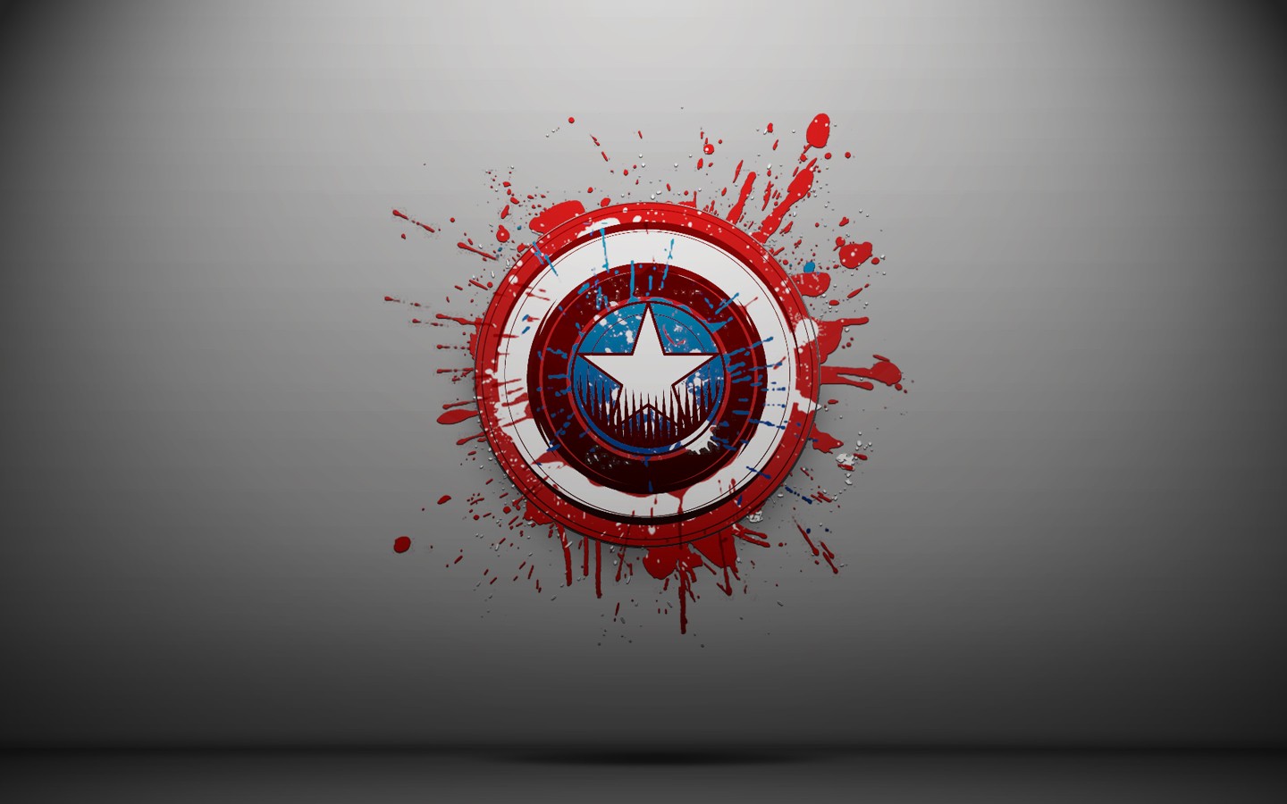 Captain America minimalism superhero cartoon wallpaper 1440x900