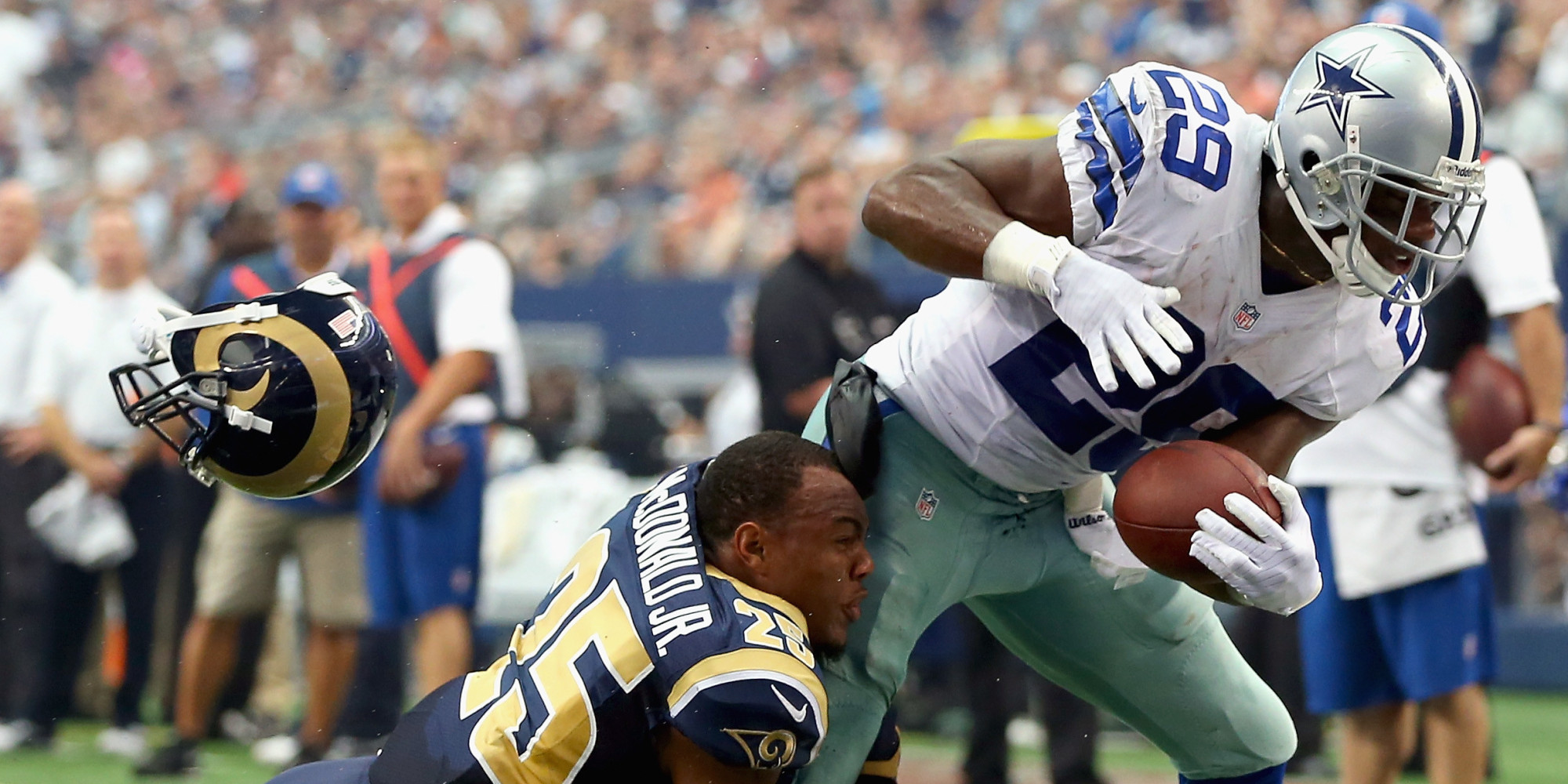 Dallas Cowobys Rout St Louis Rams Demarco Murray Tony Romo Star In