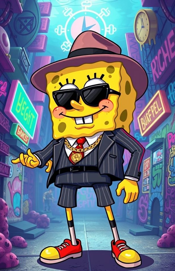 Gangster Spongebob Wallpaper