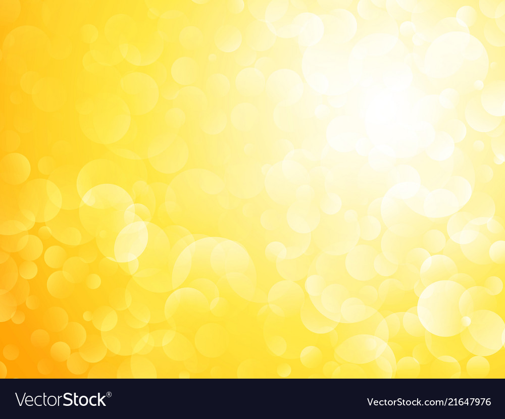 Yellow Sun Bokeh Shining Background Royalty Vector