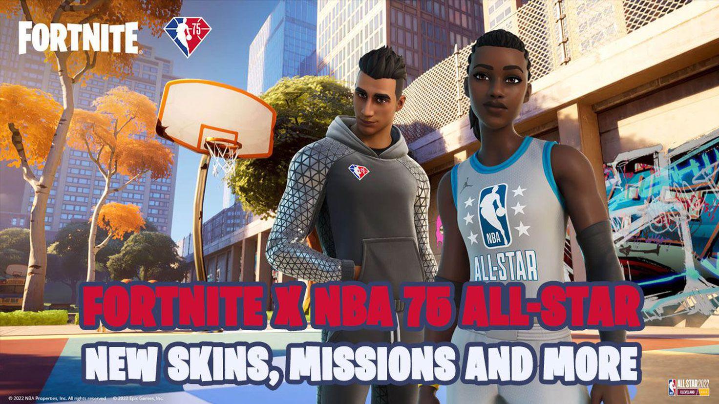 Fortnite x NBA All Star new skins missions rewards and more