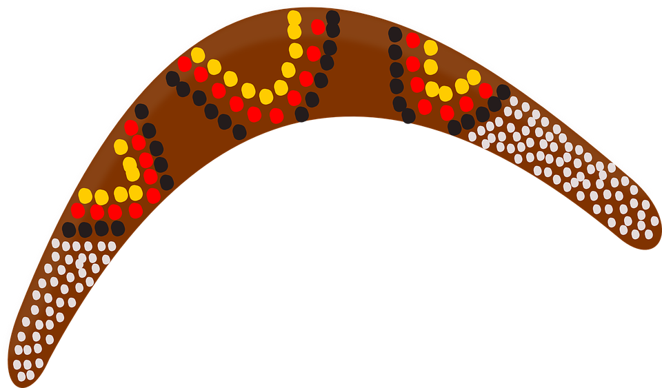 Vector Graphic Boomerang Aboriginal Australia