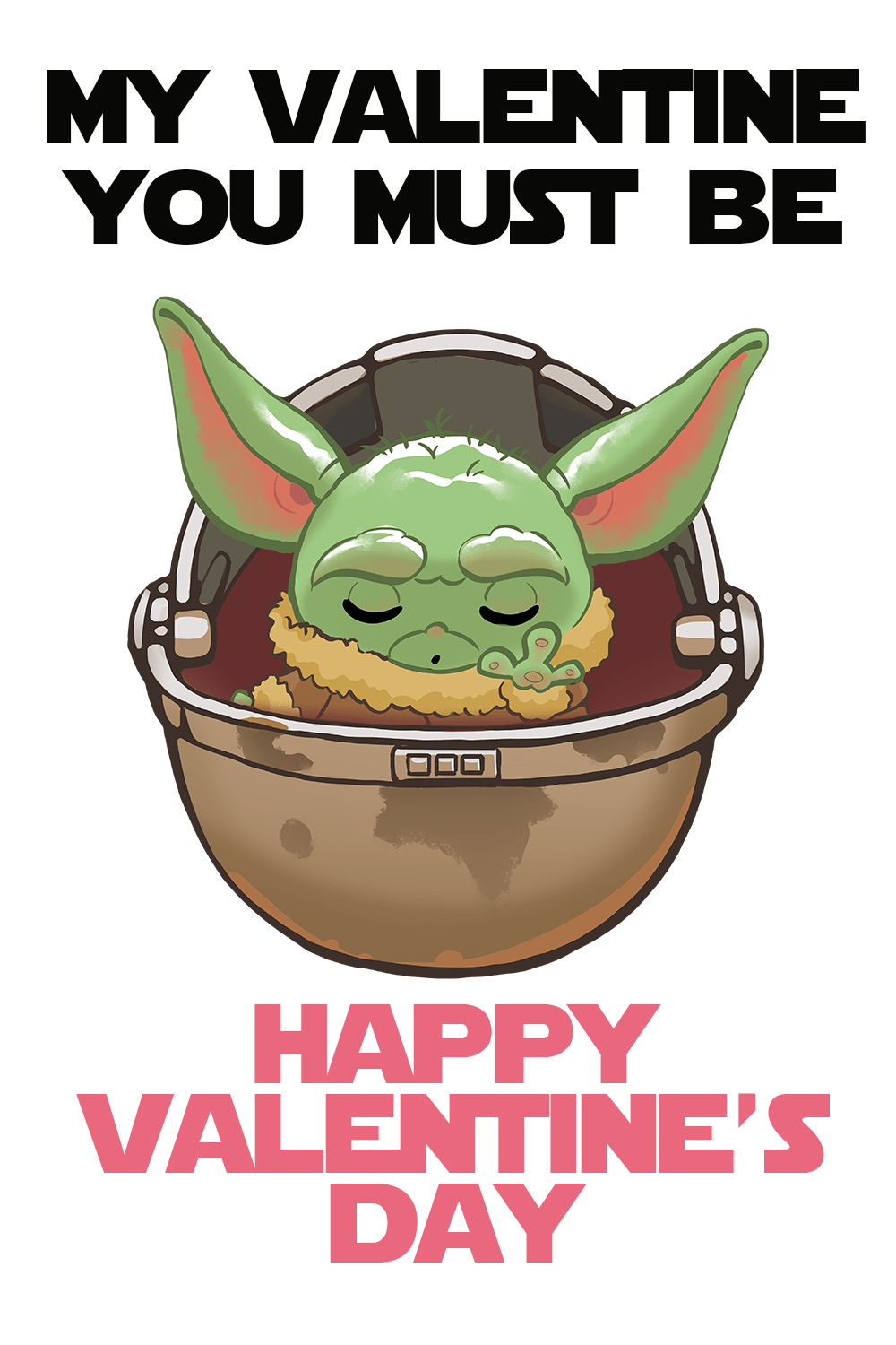 Free Baby Yoda Valentines Day Printables in 2020 Yoda valentine