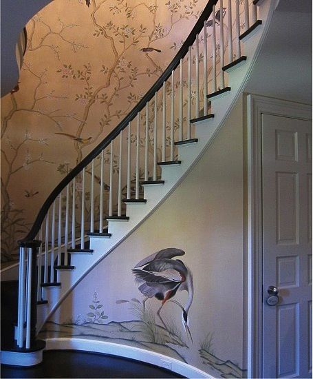 Chinoiserie Wallpaper With Birds De Gournay