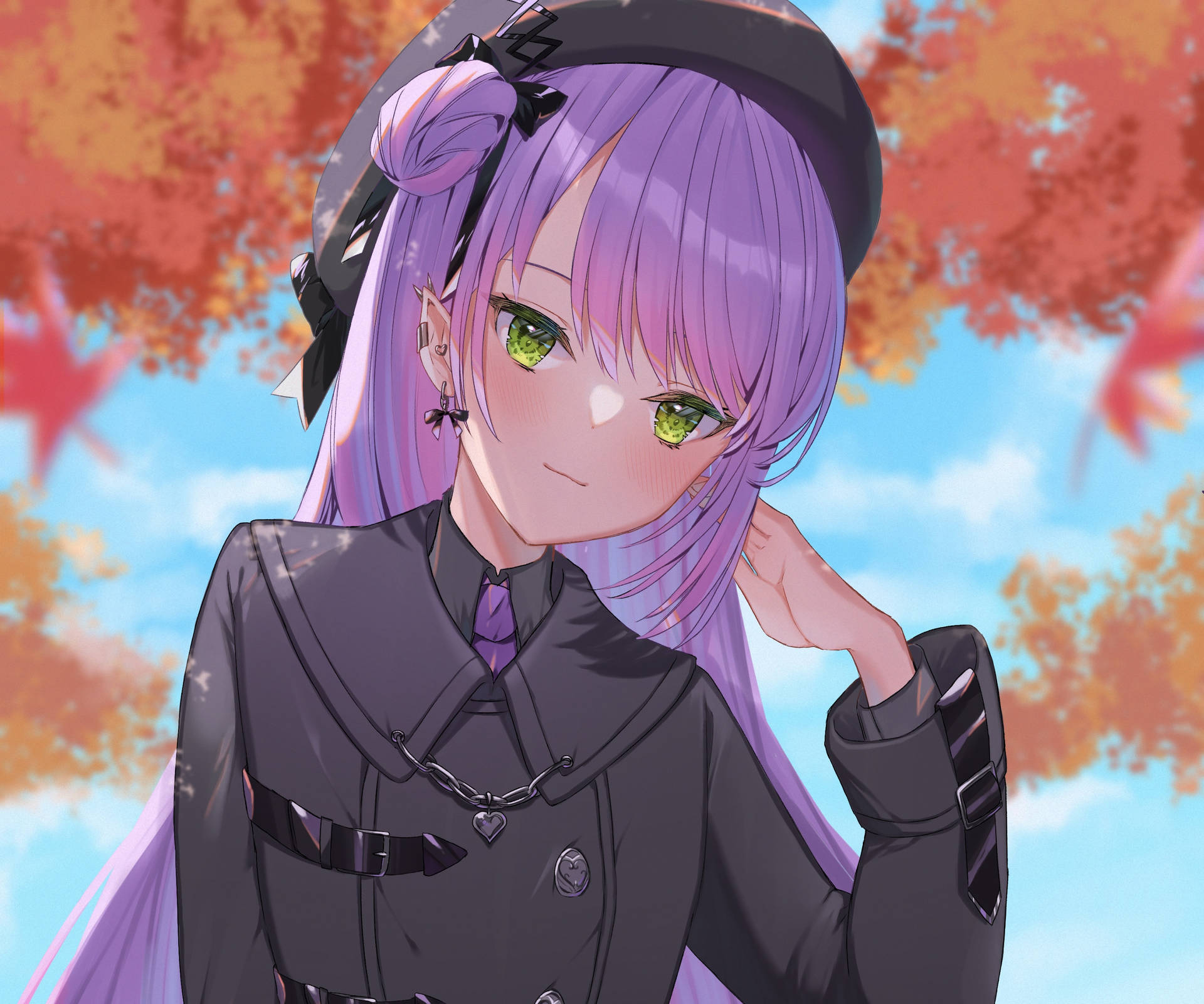 Enchanting Virtual R Tokoyami Towa From Hololive Wallpaper