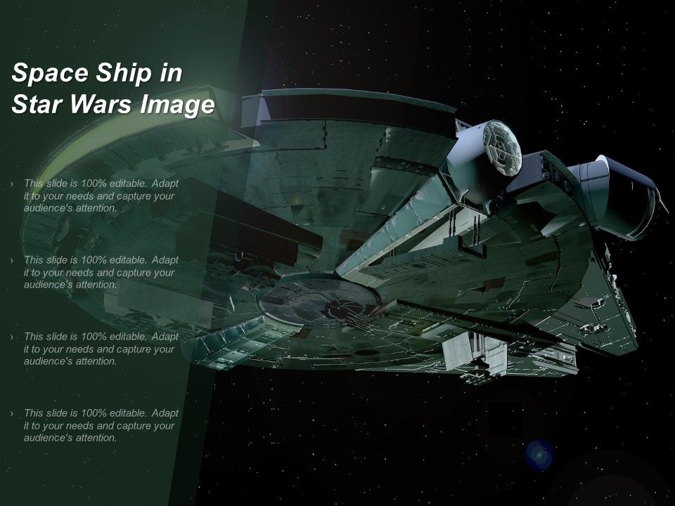 Space Ship In Star Wars Image PowerPoint Shapes PowerPoint