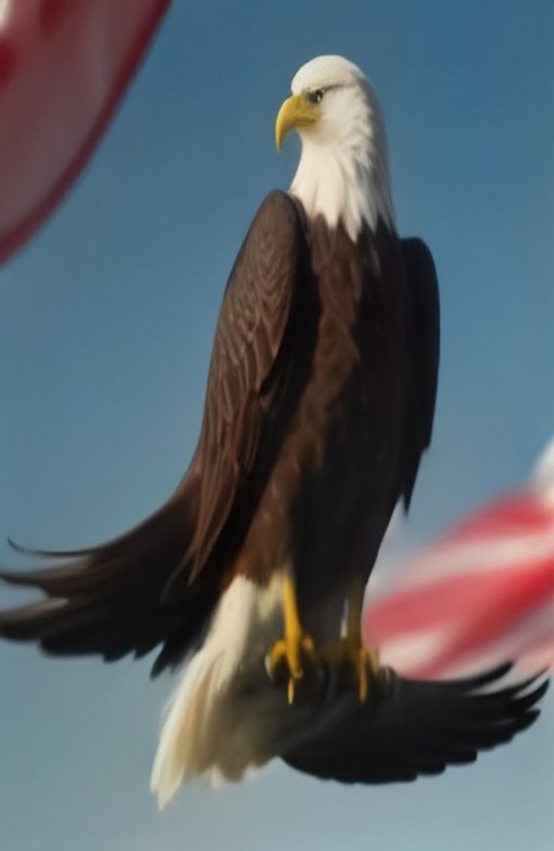 American Flag With Eagle Wallpaper