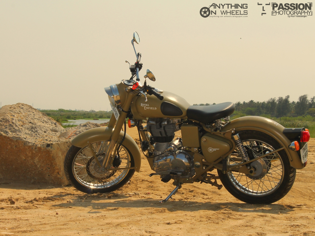 Anything On Wheels Driven Royal Enfield Classic Desert Storm