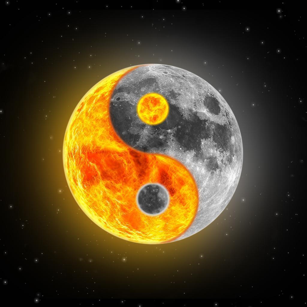 Sun And Moon Background