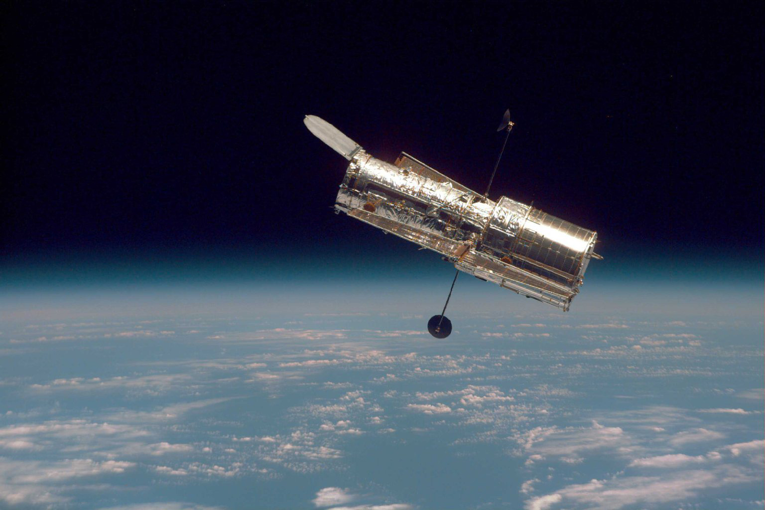 This Photograph Of Nasa S Hubble Space Telescope Was Taken On The