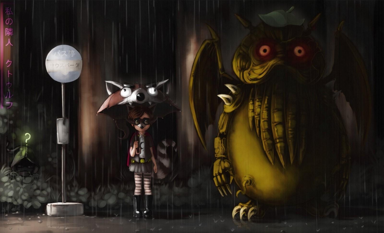 4589206 umbrella The Coon Cthulhu anime crossover artwork