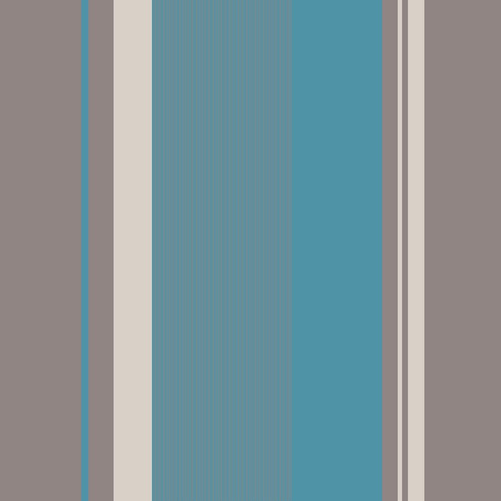 Crown Millie Stripe Wallpaper Teal Is A Bold New