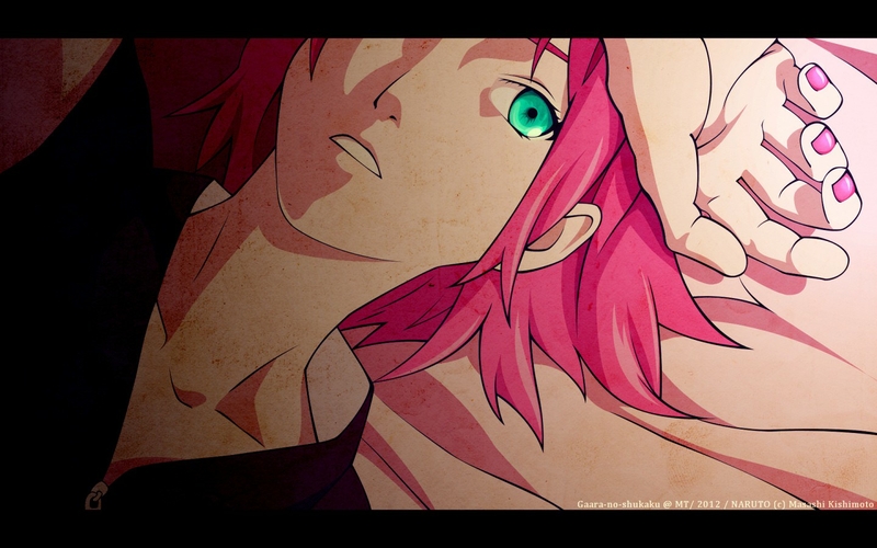Haruno Sakura Naruto Shippuden Pink Hair Aqua Eyes Anime Girls