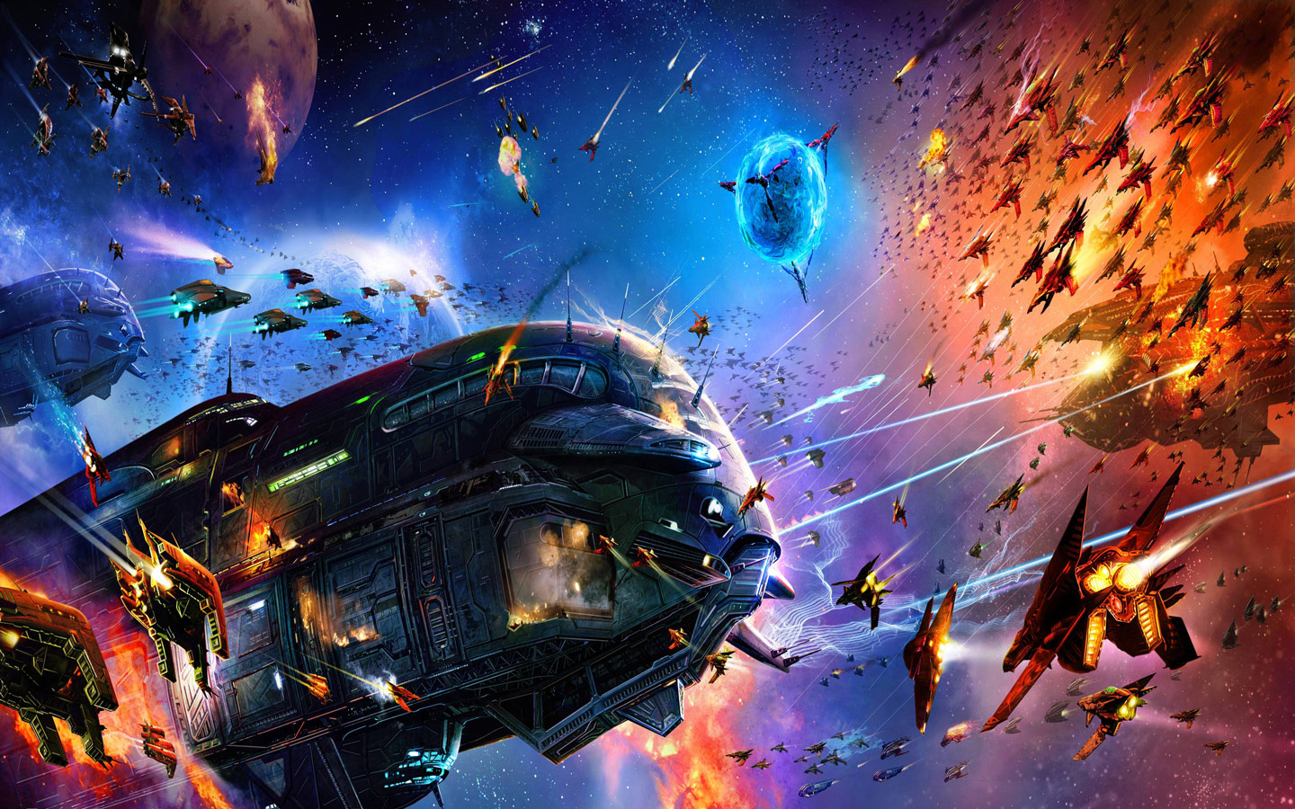 Desktop Wallpaper Of Sci Fi Space War Puter