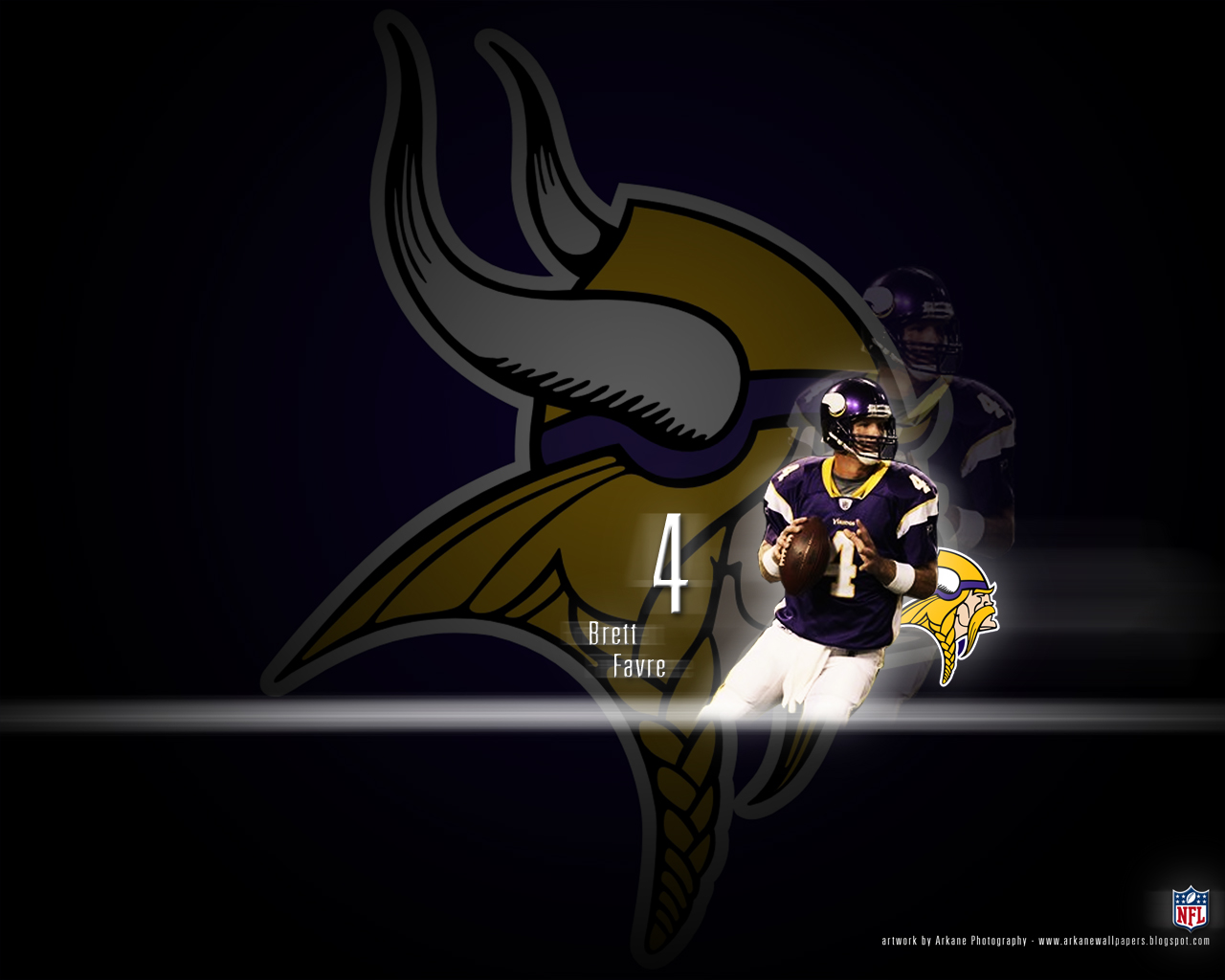 Arkane NFL Wallpapers Brett Favre   Minnesota Vikings
