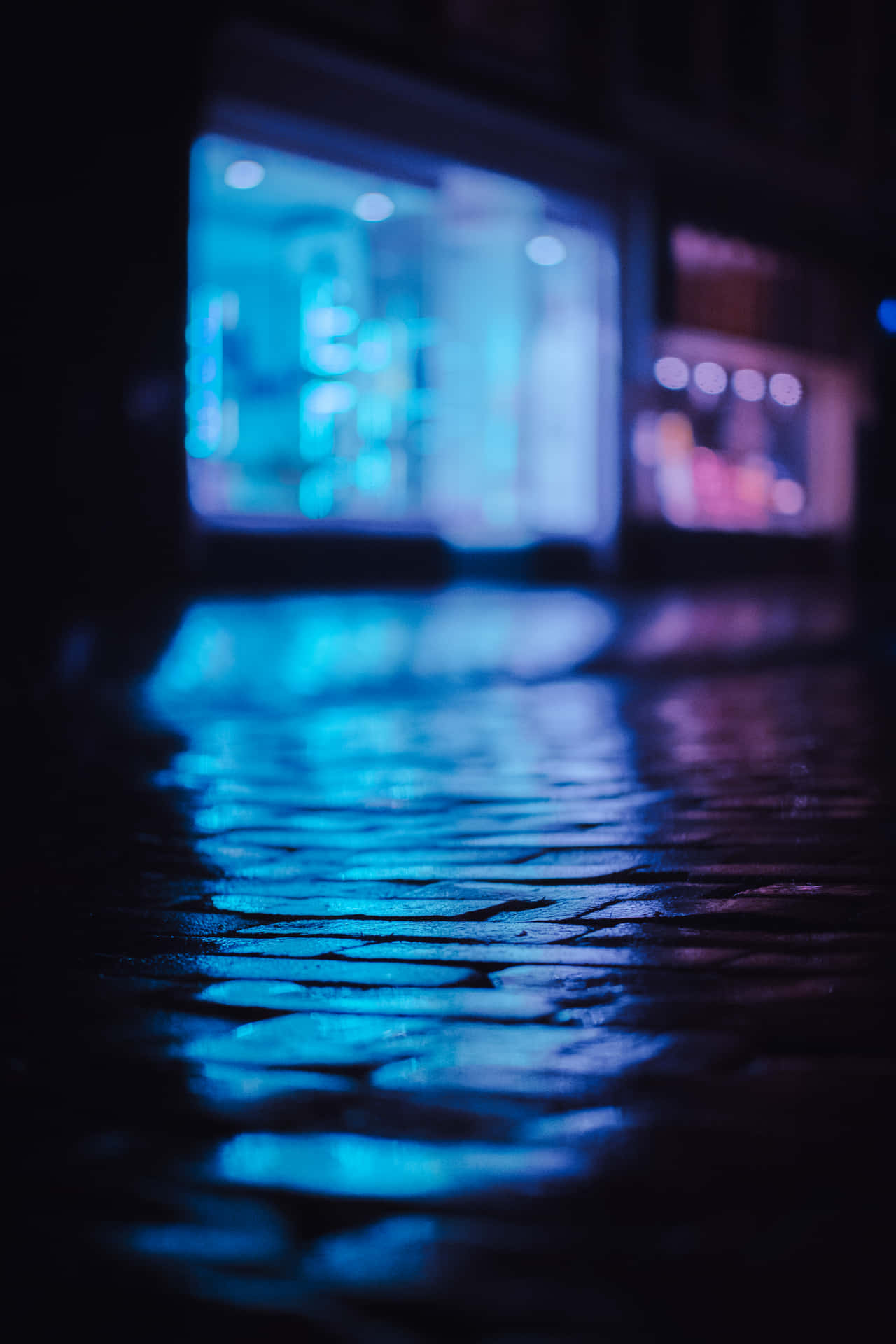 Blue And Pink Aesthetic Neon Wallpaper
