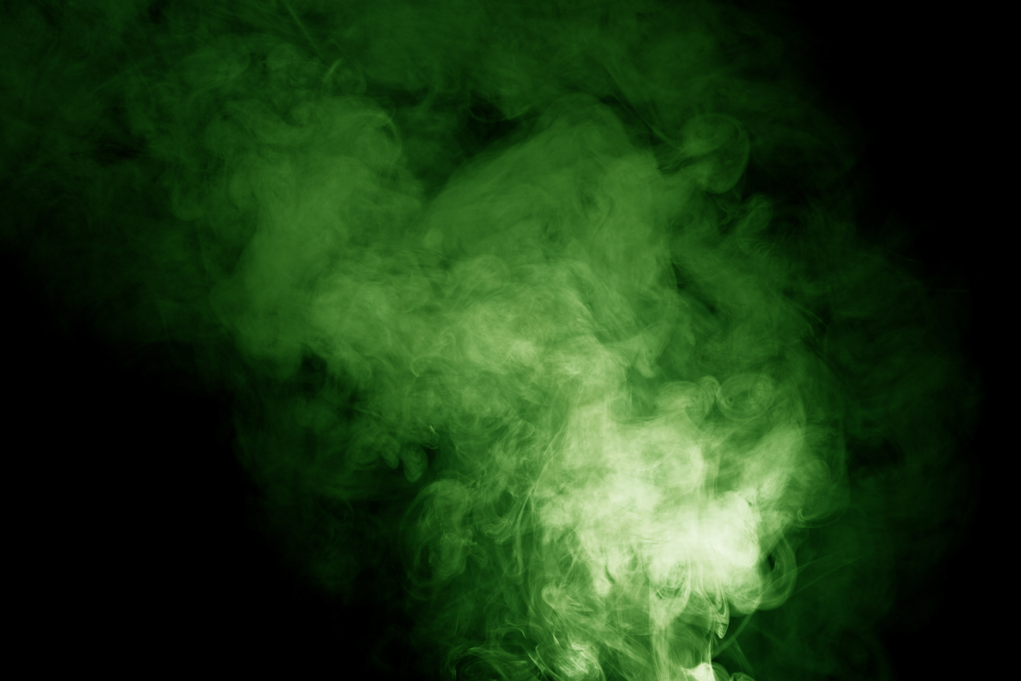 Cool Green Smoke Background Texture
