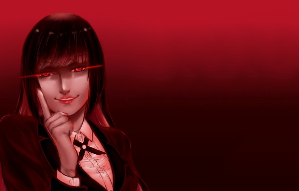Wallpaper Anime Red Face Girl Oriental Yumi Located