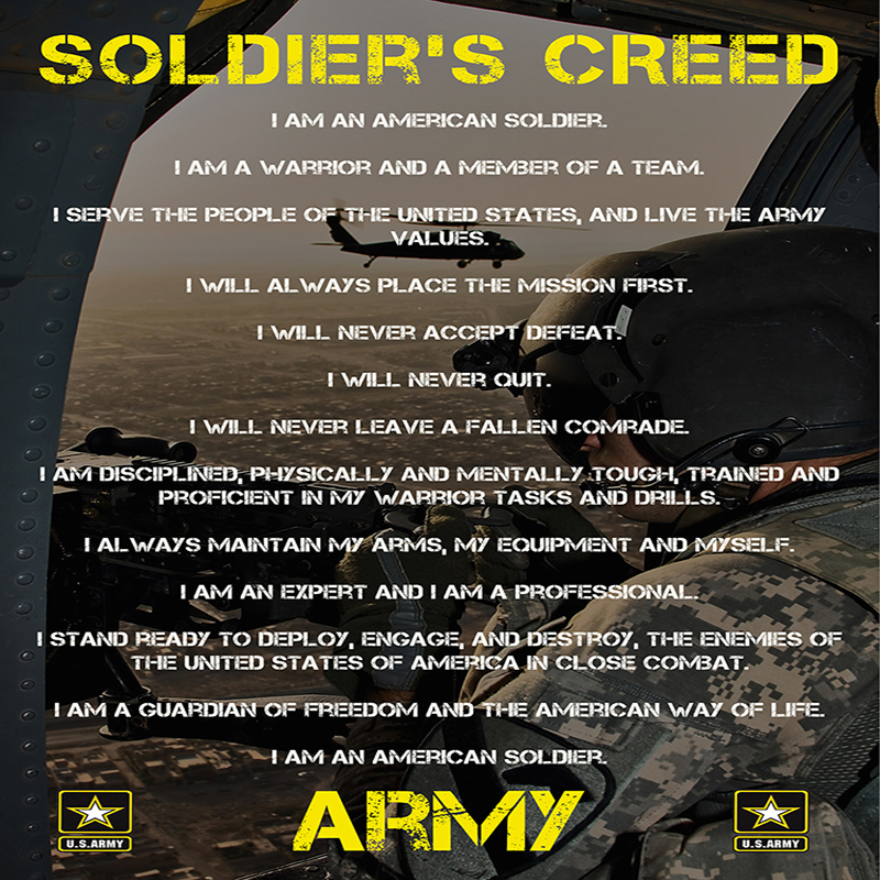 Soldiers Creed Poster V1